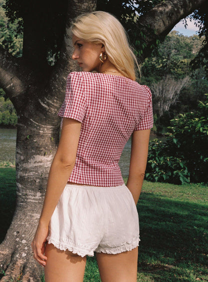 Glam | Gingham Blouse